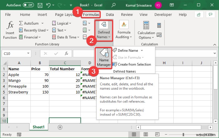 Làm cách nào để xóa #NAME? Lỗi trong Excel 