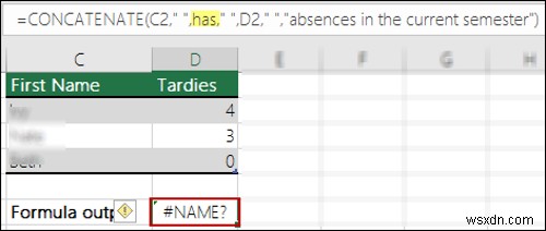 Làm cách nào để xóa #NAME? Lỗi trong Excel 