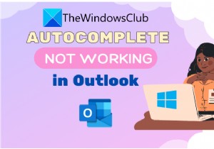 Tự động điền không hoạt động chính xác trong Outlook 