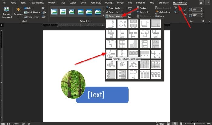 Cách chuyển đổi Ảnh thành đồ họa SmartArt trong Microsoft Word