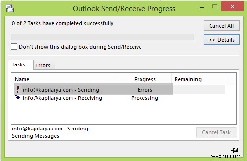 Email Outlook bị kẹt trong Hộp thư đi cho đến khi bạn gửi nó theo cách thủ công 