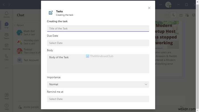 Cách chuyển đổi các cuộc trò chuyện trong Microsoft Teams thành Microsoft To Do task