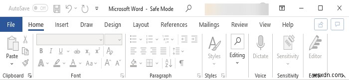 Phím tắt không hoạt động trong Microsoft Word 