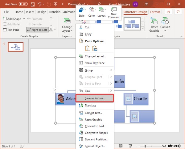 Cách tạo biểu đồ tổ chức trong Microsoft PowerPoint 