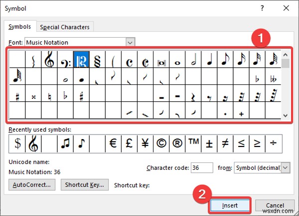 Cách chèn nốt nhạc và ký hiệu trong Microsoft Word 