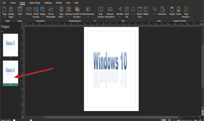 Cách sử dụng Tùy chọn Trang trong Microsoft Publisher 