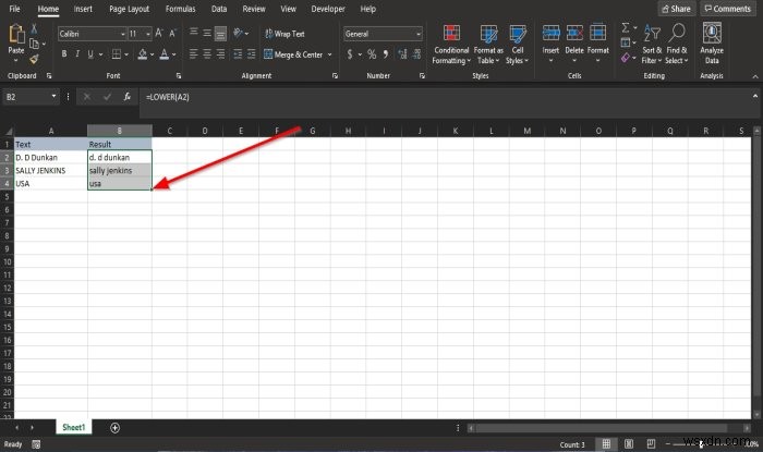 Cách sử dụng hàm Lower và Upper trong Excel để thay đổi chữ hoa chữ thường của Text