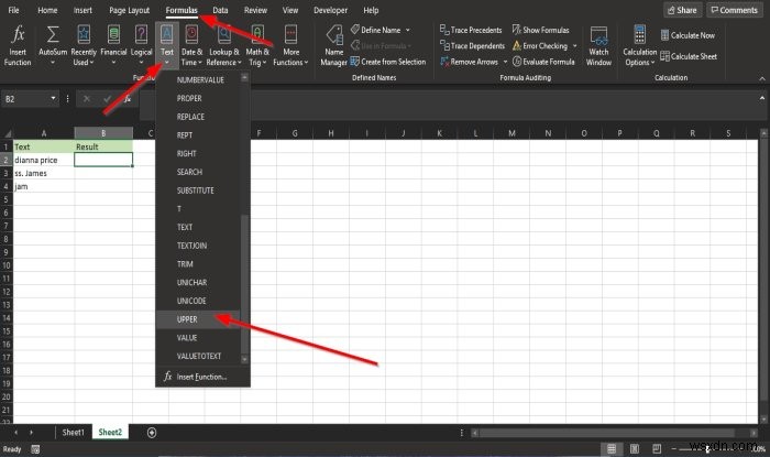 Cách sử dụng hàm Lower và Upper trong Excel để thay đổi chữ hoa chữ thường của Text