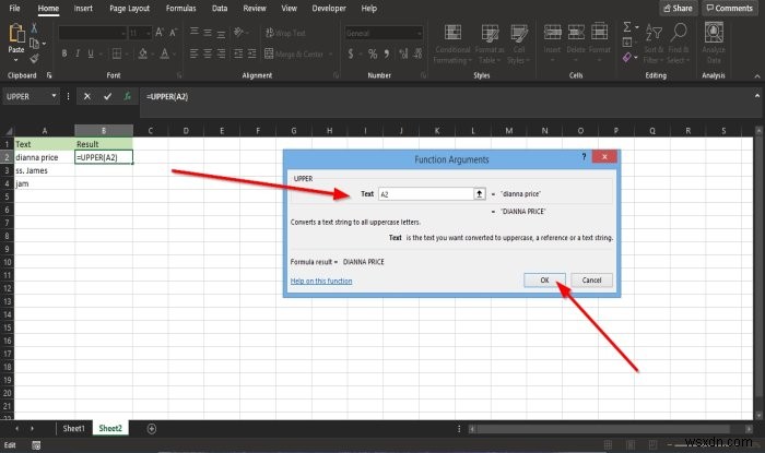 Cách sử dụng hàm Lower và Upper trong Excel để thay đổi chữ hoa chữ thường của Text