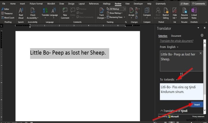 Cách dịch văn bản sang một ngôn ngữ khác trong Microsoft Office 