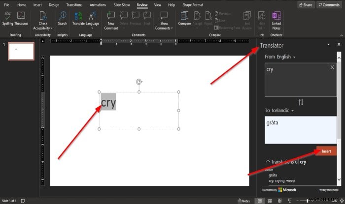 Cách dịch văn bản sang một ngôn ngữ khác trong Microsoft Office 