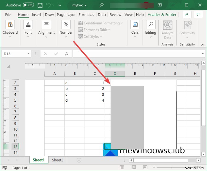 Cách thêm hình mờ trong Microsoft Excel 