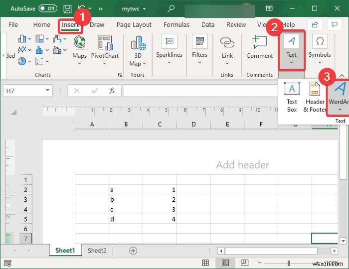 Cách thêm hình mờ trong Microsoft Excel 