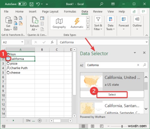 Cách sử dụng tính năng Kiểu dữ liệu tự động trong Microsoft Excel 