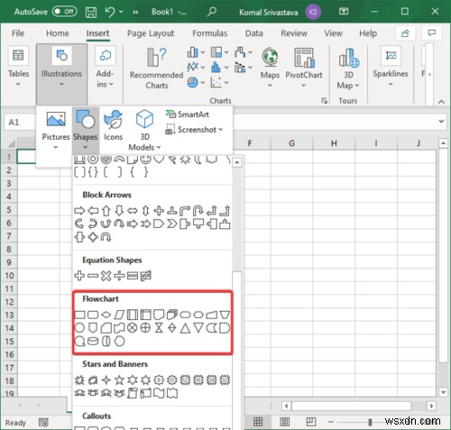 Cách tạo Lưu đồ trong Microsoft Excel 