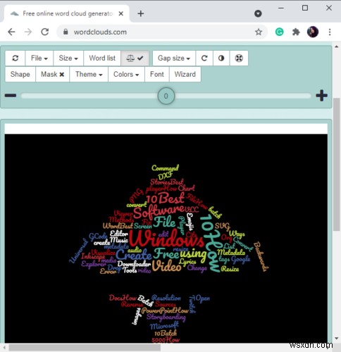 Cách tạo Đám mây Word trong Microsoft Excel 