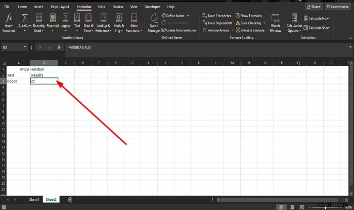 Cách sử dụng hàm MID và MIDB trong Microsoft Excel 