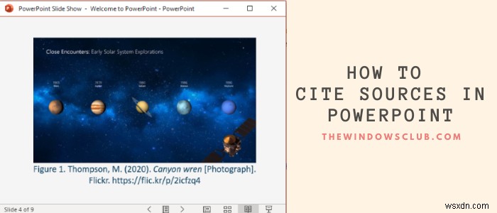 Cách đặt Tài liệu tham khảo hoặc trích dẫn Nguồn trong PowerPoint 