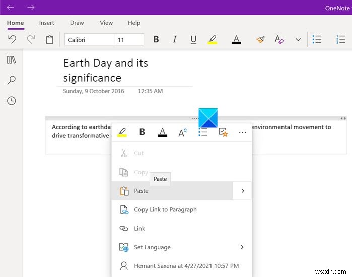 Cách nhúng Ghim Pinterest vào OneNote hoặc Word 