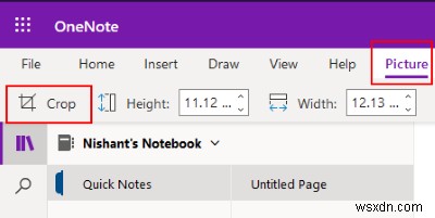 Cách xoay và cắt ảnh trong Microsoft OneNote 