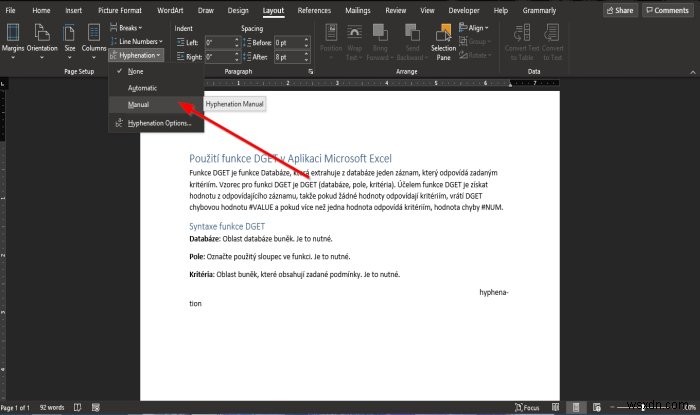 Cách sử dụng tính năng gạch nối trong Microsoft Word 