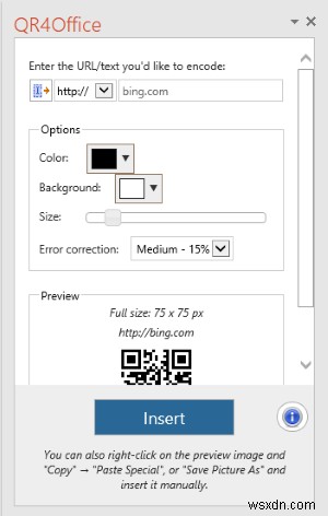 Cách tạo mã QR trong PowerPoint và Excel 