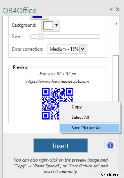 Cách tạo mã QR trong PowerPoint và Excel 