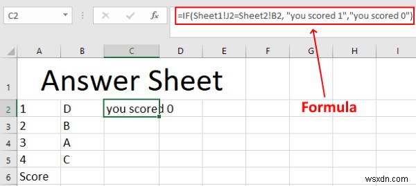 Cách tạo một bài kiểm tra tự động trong Microsoft Excel 