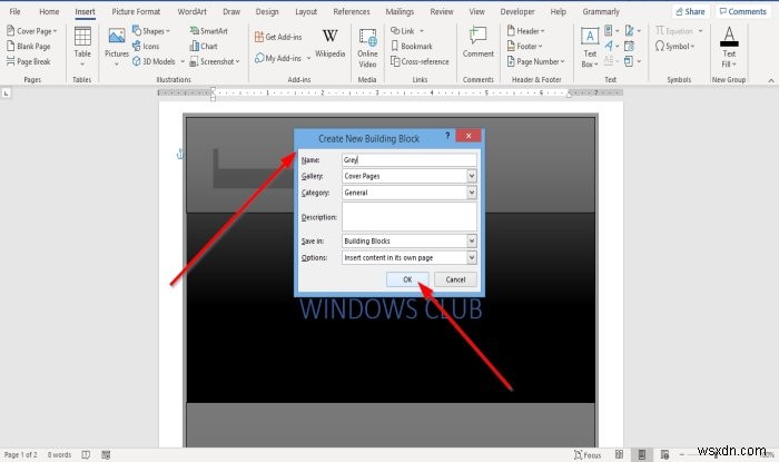 Cách chèn Trang bìa tùy chỉnh trong Microsoft Word 