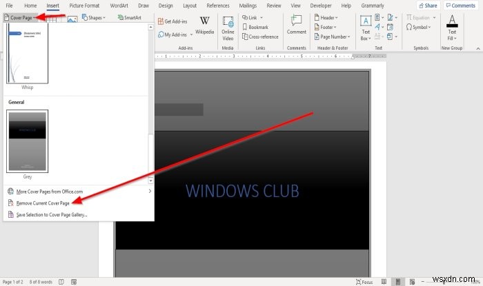 Cách chèn Trang bìa tùy chỉnh trong Microsoft Word 