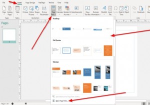 Cách sử dụng các tính năng của Khối xây dựng trong Microsoft Publisher 