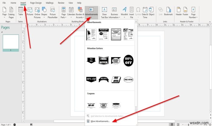 Cách sử dụng các tính năng của Khối xây dựng trong Microsoft Publisher 