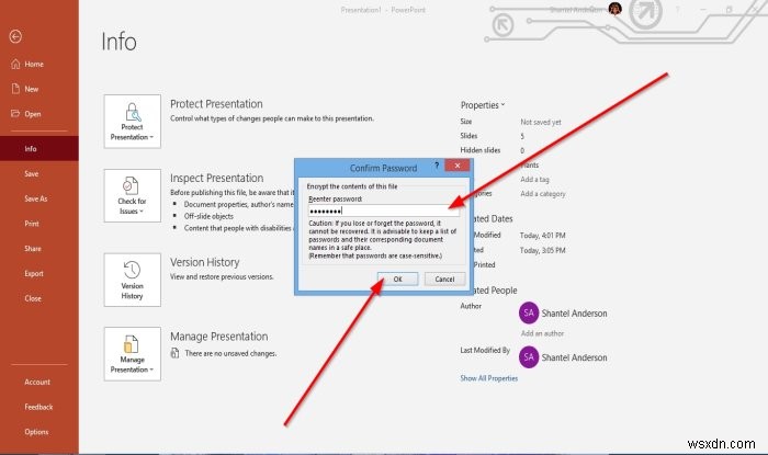 Cách đặt, thay đổi hoặc xóa mật khẩu cho bản trình bày PowerPoint 