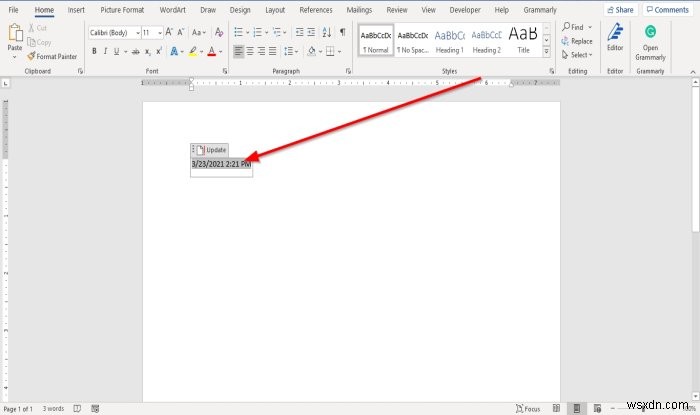 Cách Chèn và Cập nhật Ngày trong tài liệu Word bằng tính năng Ngày và Giờ 
