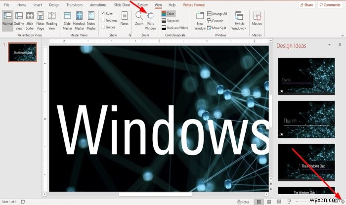 Cách thay đổi mức Thu phóng mặc định trong Microsoft PowerPoint 