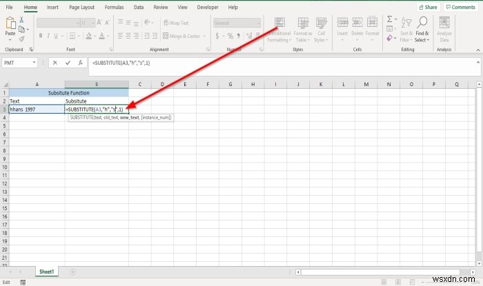 Cách sử dụng các hàm thay thế và thay thế trong Microsoft Excel 