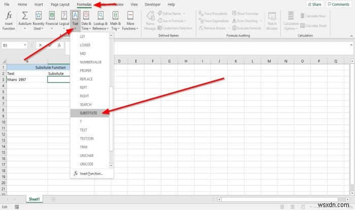 Cách sử dụng các hàm thay thế và thay thế trong Microsoft Excel 