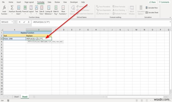 Cách sử dụng các hàm thay thế và thay thế trong Microsoft Excel 