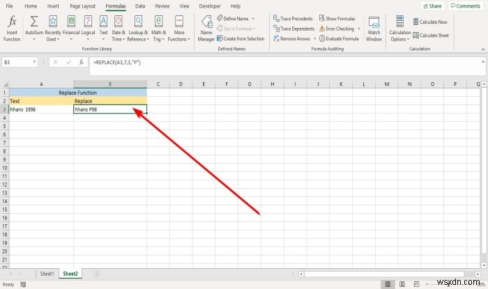 Cách sử dụng các hàm thay thế và thay thế trong Microsoft Excel 