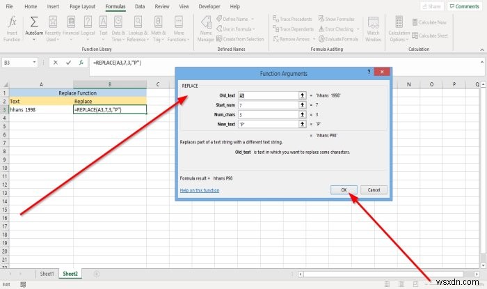 Cách sử dụng các hàm thay thế và thay thế trong Microsoft Excel 