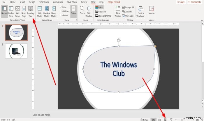 Cách liên kết các Phần tử, Nội dung hoặc Đối tượng với một trang chiếu PowerPoint 