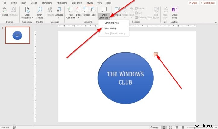 Cách thêm Nhận xét trong các trang chiếu Microsoft PowerPoint 