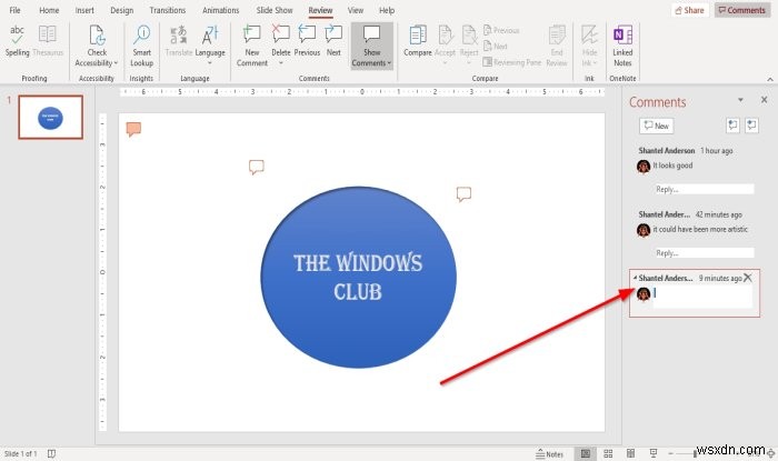 Cách thêm Nhận xét trong các trang chiếu Microsoft PowerPoint 