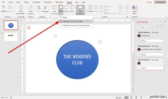 Cách thêm Nhận xét trong các trang chiếu Microsoft PowerPoint 