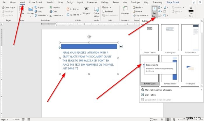 Cách thêm, sao chép, xóa, áp dụng và thao tác hộp văn bản trong Microsoft Word 