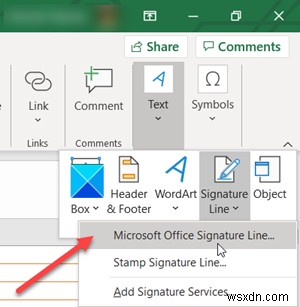 Cách thêm hoặc xóa Chữ ký điện tử trong Microsoft Excel 