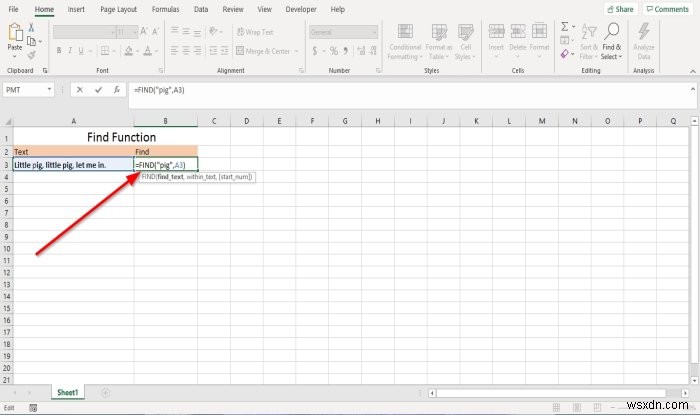 Cách sử dụng các hàm Find và FindB trong Microsoft Excel 