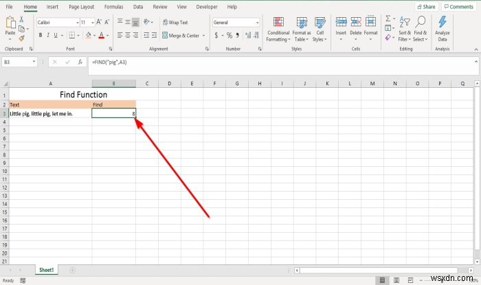 Cách sử dụng các hàm Find và FindB trong Microsoft Excel 