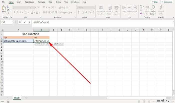 Cách sử dụng các hàm Find và FindB trong Microsoft Excel 