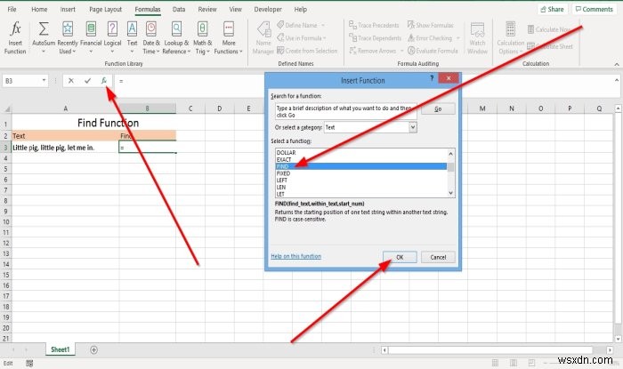 Cách sử dụng các hàm Find và FindB trong Microsoft Excel 